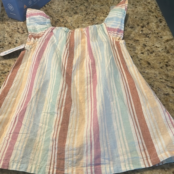 NWT little girls top size 7 pastel stripes great for summer! - Picture 5 of 7